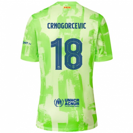 Kandiny Gyermek Ana-Maria Crnogorcevic #18 Mész Harmadik Számú Jersey 2024/25 Mez Póló Ing