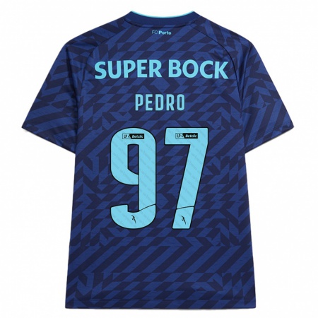 Kandiny Gyermek Zé Pedro #97 Sötétkék Harmadik Számú Jersey 2024/25 Mez Póló Ing