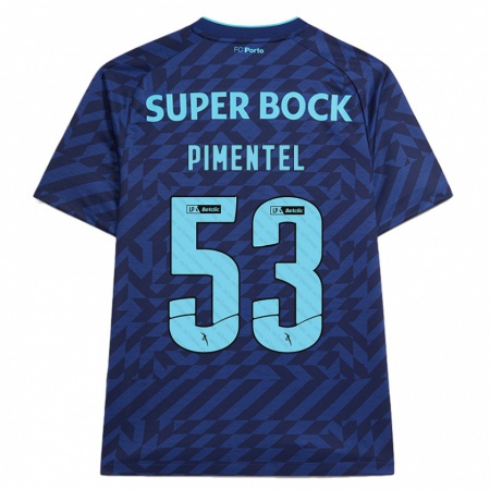 Kandiny Gyermek Eric Pimentel #53 Sötétkék Harmadik Számú Jersey 2024/25 Mez Póló Ing