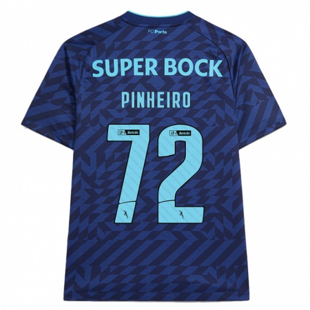 Kandiny Gyermek Rodrigo Pinheiro #72 Sötétkék Harmadik Számú Jersey 2024/25 Mez Póló Ing