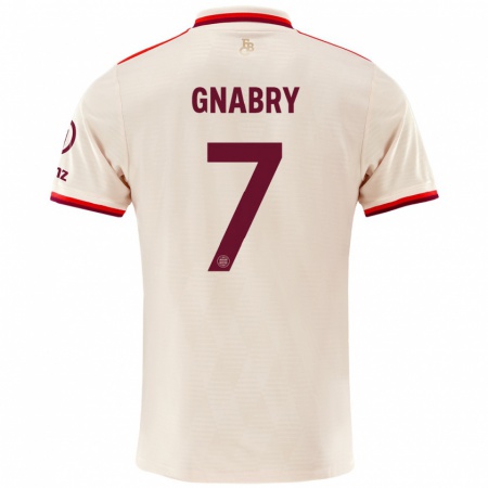 Kandiny Gyermek Serge Gnabry #7 Vászon Harmadik Számú Jersey 2024/25 Mez Póló Ing