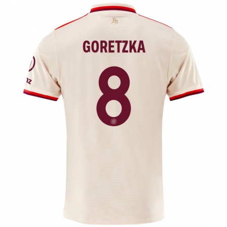 Kandiny Gyermek Leon Goretzka #8 Vászon Harmadik Számú Jersey 2024/25 Mez Póló Ing