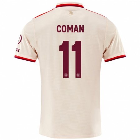 Kandiny Gyermek Kingsley Coman #11 Vászon Harmadik Számú Jersey 2024/25 Mez Póló Ing