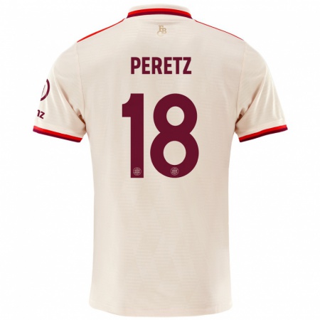 Kandiny Gyermek Daniel Peretz #18 Vászon Harmadik Számú Jersey 2024/25 Mez Póló Ing