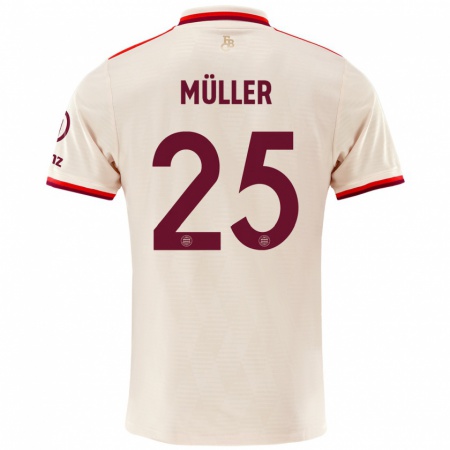 Kandiny Gyermek Thomas Müller #25 Vászon Harmadik Számú Jersey 2024/25 Mez Póló Ing