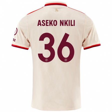 Kandiny Gyermek Noël Aséko Nkili #36 Vászon Harmadik Számú Jersey 2024/25 Mez Póló Ing