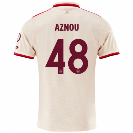 Kandiny Gyermek Adam Aznou #48 Vászon Harmadik Számú Jersey 2024/25 Mez Póló Ing