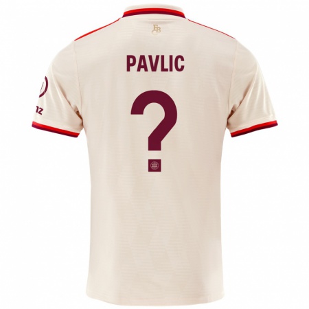 Kandiny Gyermek Raphael Pavlic #0 Vászon Harmadik Számú Jersey 2024/25 Mez Póló Ing