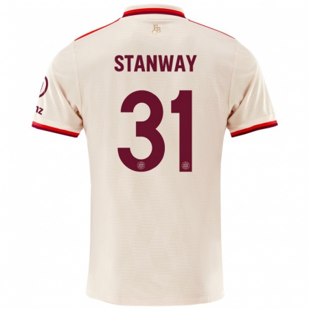 Kandiny Gyermek Georgia Stanway #31 Vászon Harmadik Számú Jersey 2024/25 Mez Póló Ing