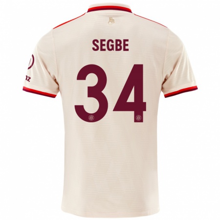 Kandiny Gyermek Désiré Sègbè #34 Vászon Harmadik Számú Jersey 2024/25 Mez Póló Ing