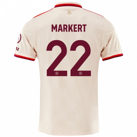 Kandiny Gyermek Leon Markert #22 Vászon Harmadik Számú Jersey 2024/25 Mez Póló Ing