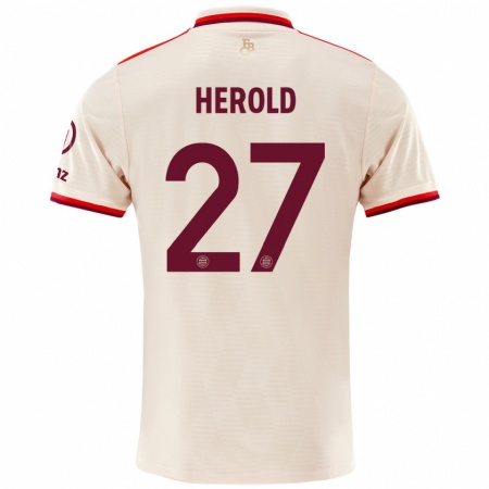 Kandiny Gyermek David Herold #27 Vászon Harmadik Számú Jersey 2024/25 Mez Póló Ing