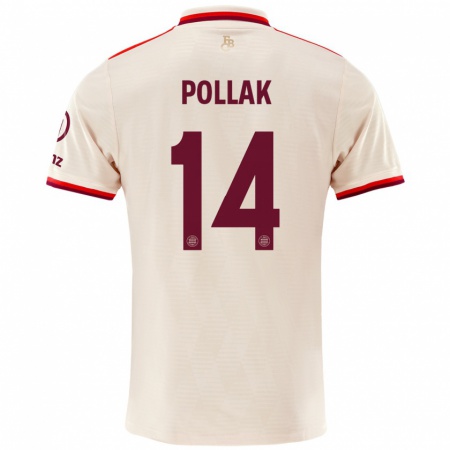 Kandiny Gyermek Florian Pollak #14 Vászon Harmadik Számú Jersey 2024/25 Mez Póló Ing