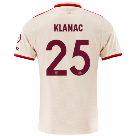 Kandiny Gyermek Luka Klanac #25 Vászon Harmadik Számú Jersey 2024/25 Mez Póló Ing