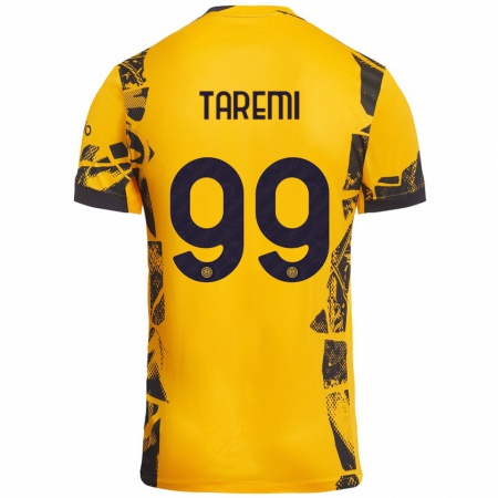 Kandiny Gyermek Mehdi Taremi #99 Arany Fekete Harmadik Számú Jersey 2024/25 Mez Póló Ing