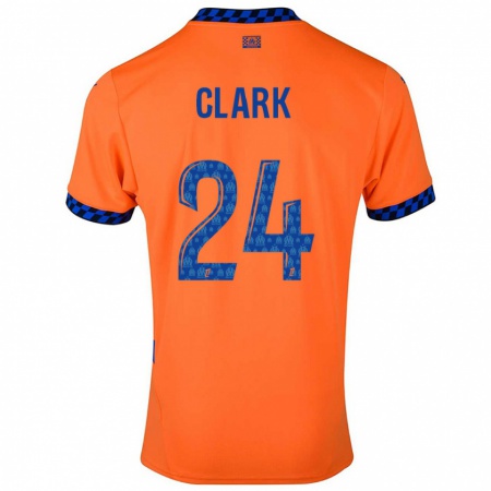 Kandiny Gyermek Ashley Clark #24 Narancssárga Sötétkék Harmadik Számú Jersey 2024/25 Mez Póló Ing