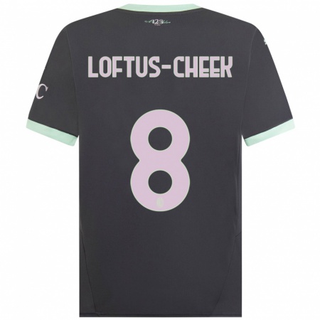 Kandiny Gyermek Ruben Loftus-Cheek #8 Szürke Harmadik Számú Jersey 2024/25 Mez Póló Ing