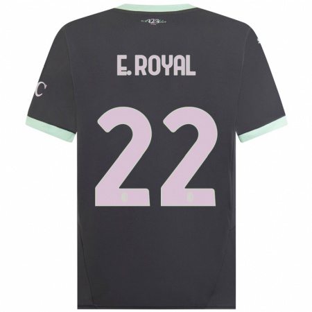 Kandiny Gyermek Emerson Royal #22 Szürke Harmadik Számú Jersey 2024/25 Mez Póló Ing