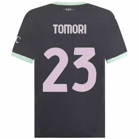 Kandiny Gyermek Fikayo Tomori #23 Szürke Harmadik Számú Jersey 2024/25 Mez Póló Ing