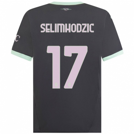 Kandiny Gyermek Noa Selimhodzic #17 Szürke Harmadik Számú Jersey 2024/25 Mez Póló Ing