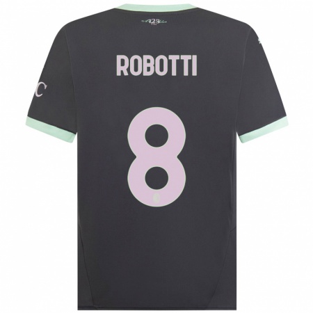 Kandiny Gyermek Giovanni Robotti #8 Szürke Harmadik Számú Jersey 2024/25 Mez Póló Ing