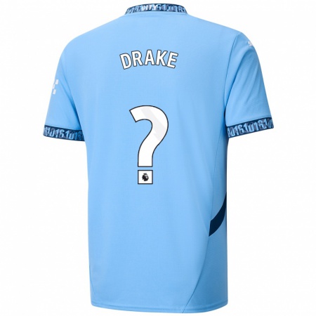 Kandiny Férfi Leke Drake #0 Sötétkék Hazai Jersey 2024/25 Mez Póló Ing