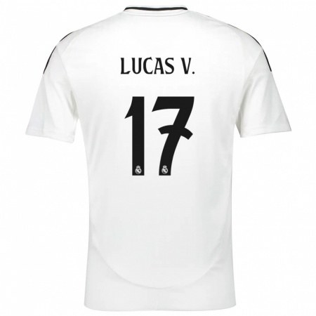 Kandiny Férfi Lucas Vázquez #17 Fehér Hazai Jersey 2024/25 Mez Póló Ing