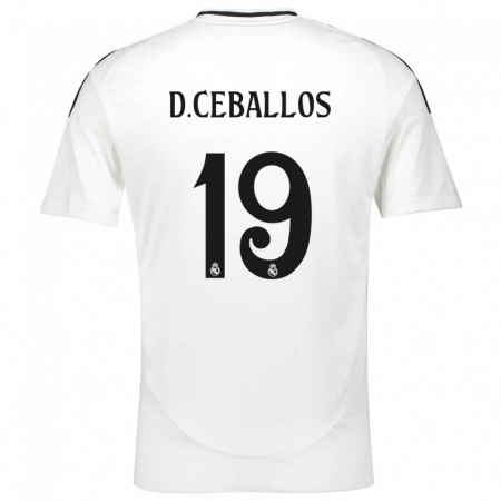 Kandiny Férfi Dani Ceballos #19 Fehér Hazai Jersey 2024/25 Mez Póló Ing