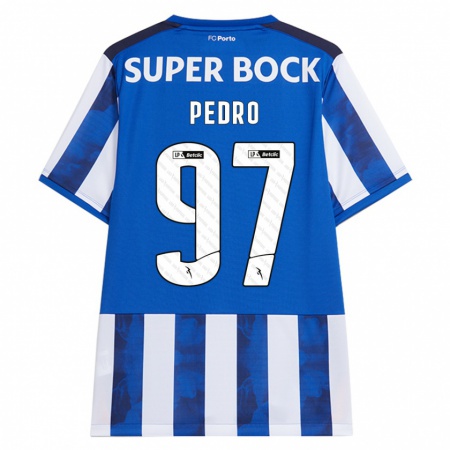 Kandiny Férfi Zé Pedro #97 Kék Fehér Hazai Jersey 2024/25 Mez Póló Ing