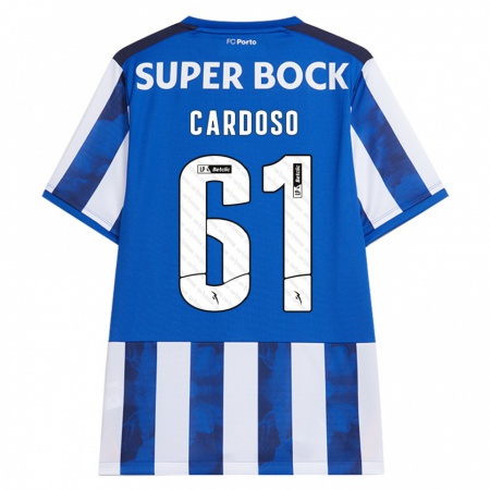 Kandiny Férfi Ivan Cardoso #61 Kék Fehér Hazai Jersey 2024/25 Mez Póló Ing