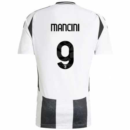 Kandiny Férfi Tommaso Mancini #9 Fehér Fekete Hazai Jersey 2024/25 Mez Póló Ing