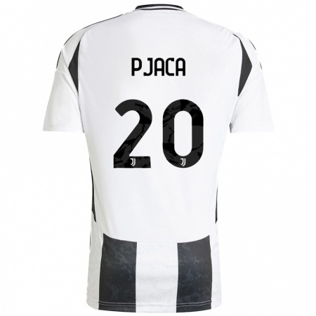 Kandiny Férfi Marko Pjaca #20 Fehér Fekete Hazai Jersey 2024/25 Mez Póló Ing