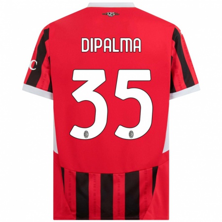 Kandiny Férfi Matteo Dipalma #35 Piros Fekete Hazai Jersey 2024/25 Mez Póló Ing