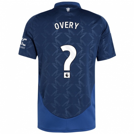 Kandiny Férfi James Overy #0 Indigó Idegenbeli Jersey 2024/25 Mez Póló Ing