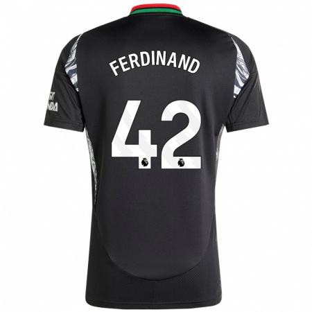 Kandiny Férfi Seb Ferdinand #42 Fekete Idegenbeli Jersey 2024/25 Mez Póló Ing