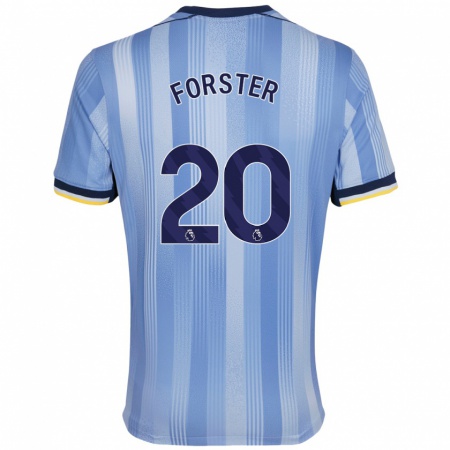 Kandiny Férfi Fraser Forster #20 Világoskék Idegenbeli Jersey 2024/25 Mez Póló Ing