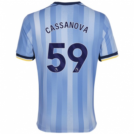 Kandiny Férfi Dante Cassanova #59 Világoskék Idegenbeli Jersey 2024/25 Mez Póló Ing