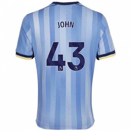 Kandiny Férfi Nile John #43 Világoskék Idegenbeli Jersey 2024/25 Mez Póló Ing