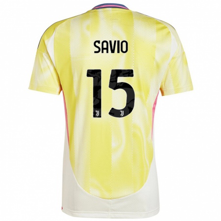 Kandiny Férfi Federico Savio #15 Napsárga Idegenbeli Jersey 2024/25 Mez Póló Ing