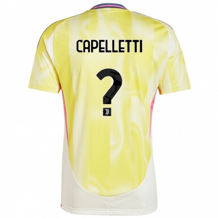 Kandiny Férfi Alessia Capelletti #0 Napsárga Idegenbeli Jersey 2024/25 Mez Póló Ing