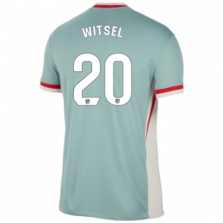 Kandiny Férfi Axel Witsel #20 Világos Bézs Kék Idegenbeli Jersey 2024/25 Mez Póló Ing