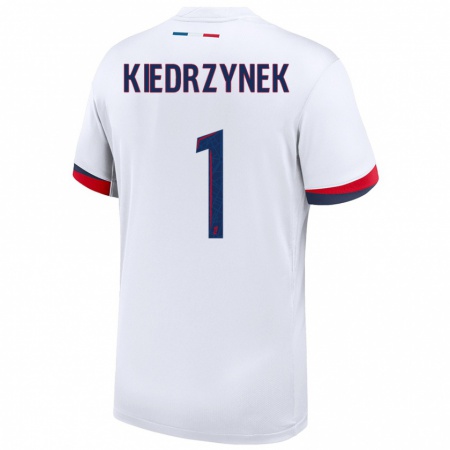 Kandiny Férfi Katarzyna Kiedrzynek #1 Fehér Kék Piros Idegenbeli Jersey 2024/25 Mez Póló Ing