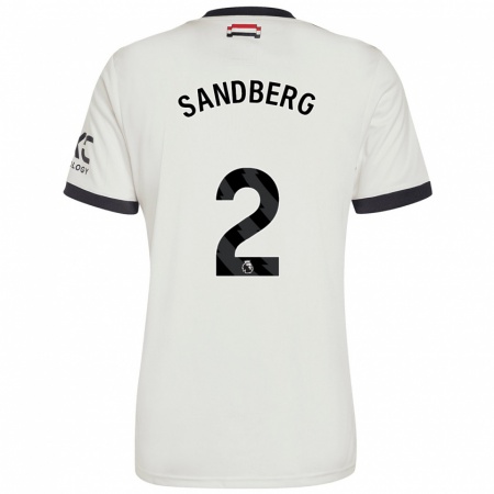 Kandiny Férfi Anna Sandberg #2 Törtfehér Harmadik Számú Jersey 2024/25 Mez Póló Ing