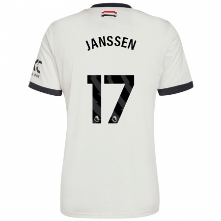 Kandiny Férfi Dominique Janssen #17 Törtfehér Harmadik Számú Jersey 2024/25 Mez Póló Ing