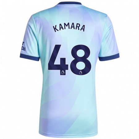 Kandiny Férfi Osman Kamara #48 Aqua Harmadik Számú Jersey 2024/25 Mez Póló Ing