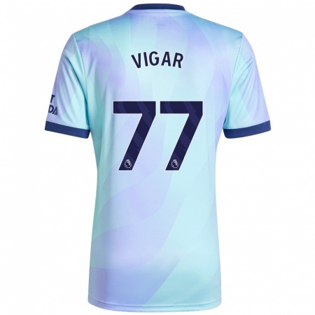 Kandiny Férfi Billy Vigar #77 Aqua Harmadik Számú Jersey 2024/25 Mez Póló Ing