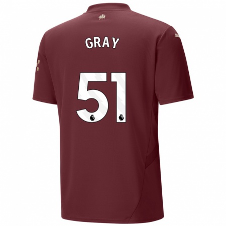 Kandiny Férfi Charlie Gray #51 Gesztenyebarna Harmadik Számú Jersey 2024/25 Mez Póló Ing