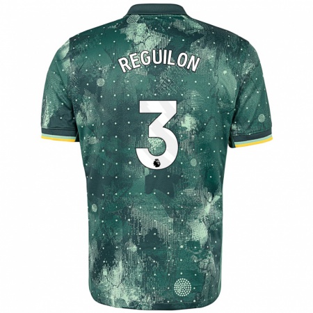 Kandiny Férfi Sergio Reguilón #3 Menta Zöld Harmadik Számú Jersey 2024/25 Mez Póló Ing