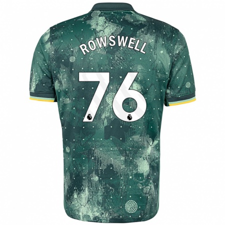 Kandiny Férfi James Rowswell #76 Menta Zöld Harmadik Számú Jersey 2024/25 Mez Póló Ing