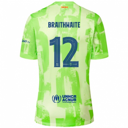 Kandiny Férfi Martin Braithwaite #12 Mész Harmadik Számú Jersey 2024/25 Mez Póló Ing